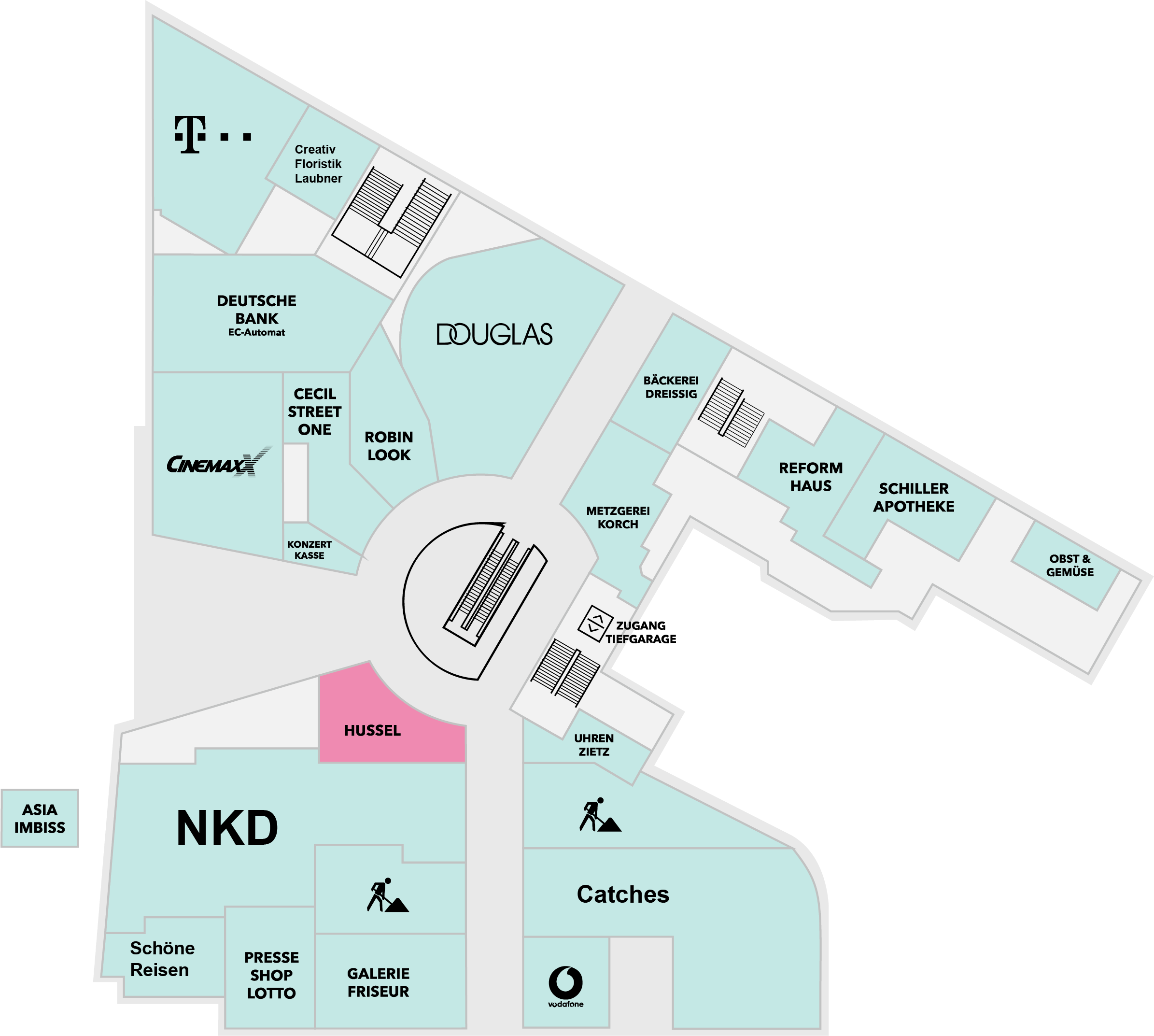 Hussel Schiller Galerie Dresden Centerplan