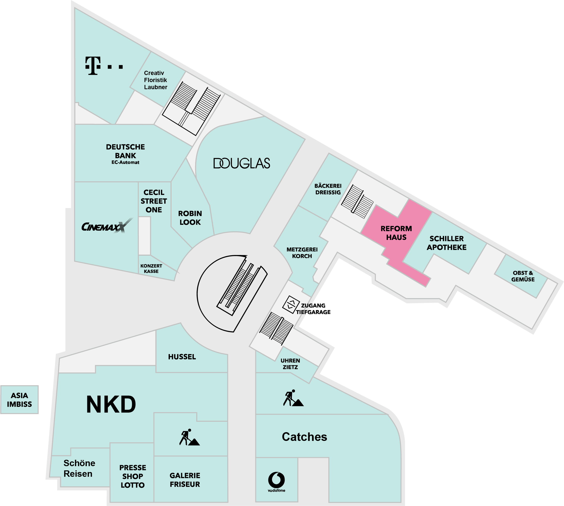 Reformhaus Schiller Galerie Dresden Centerplan