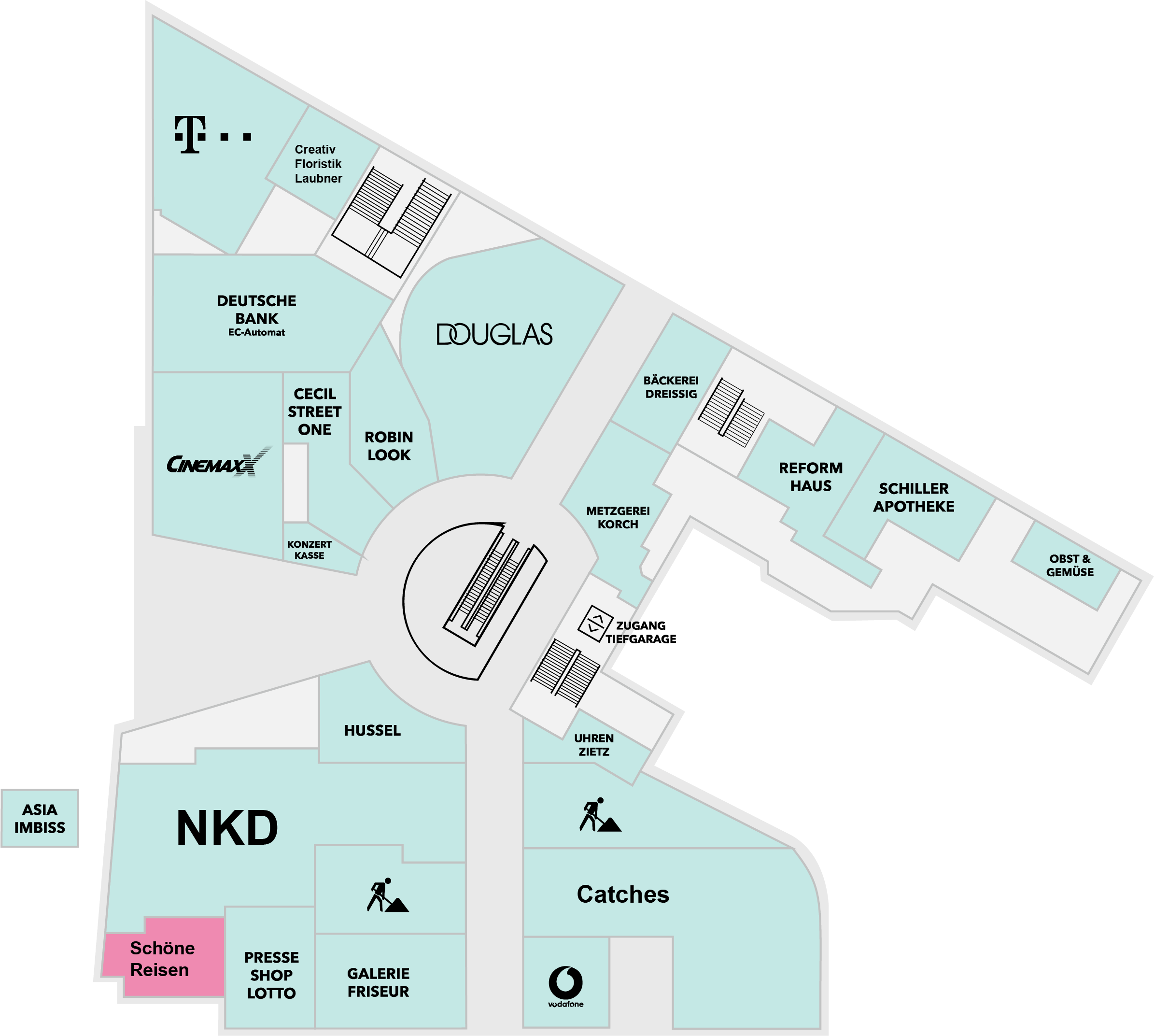 Schöne Reisen Schiller Galerie Dresden Centerplan