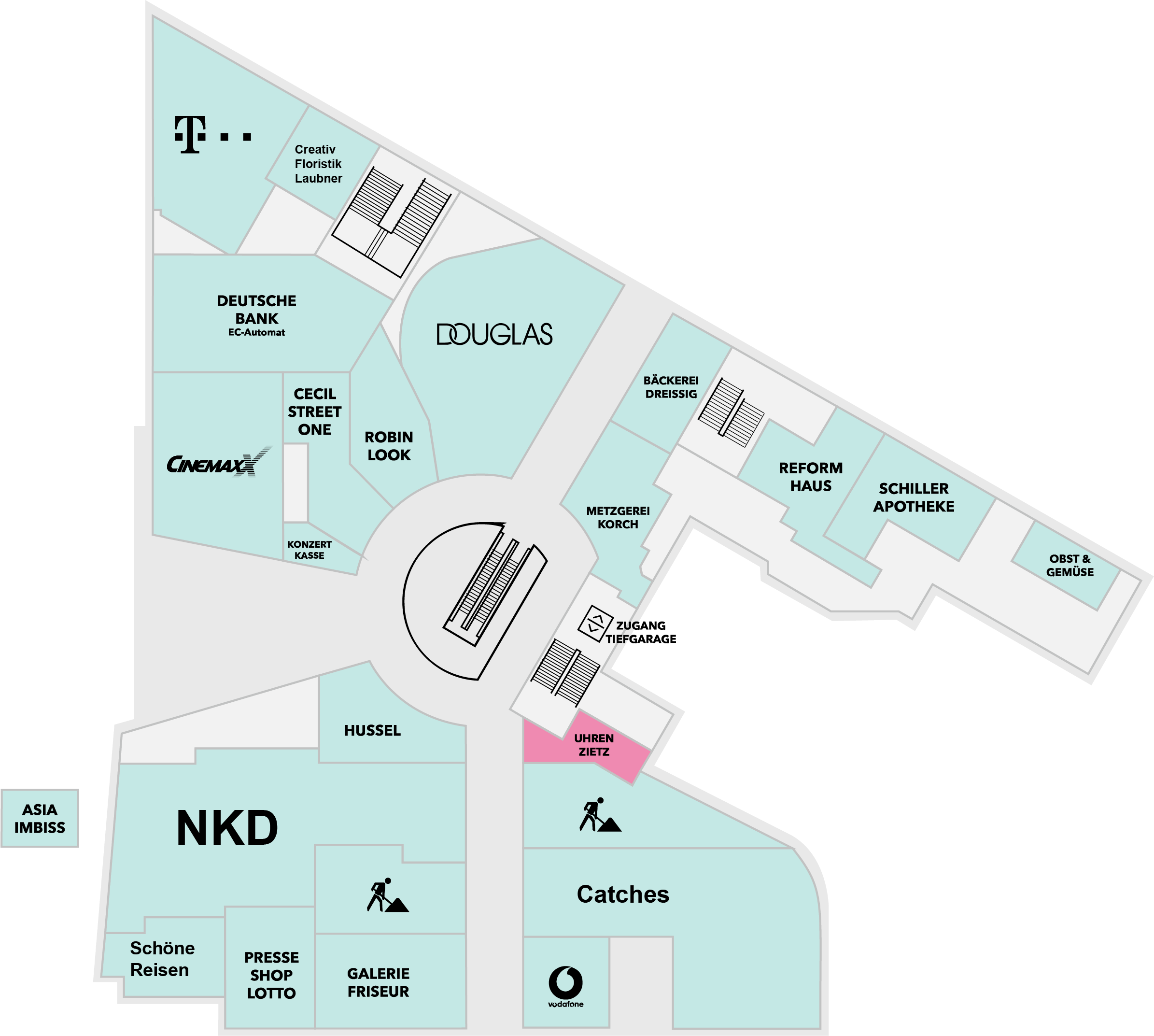 Uhren Zietz Schiller Galerie Dresden Centerplan