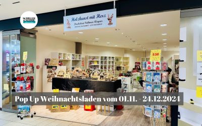 Pop Up Weihnachtsladen in der Schiller Galerie Dresden