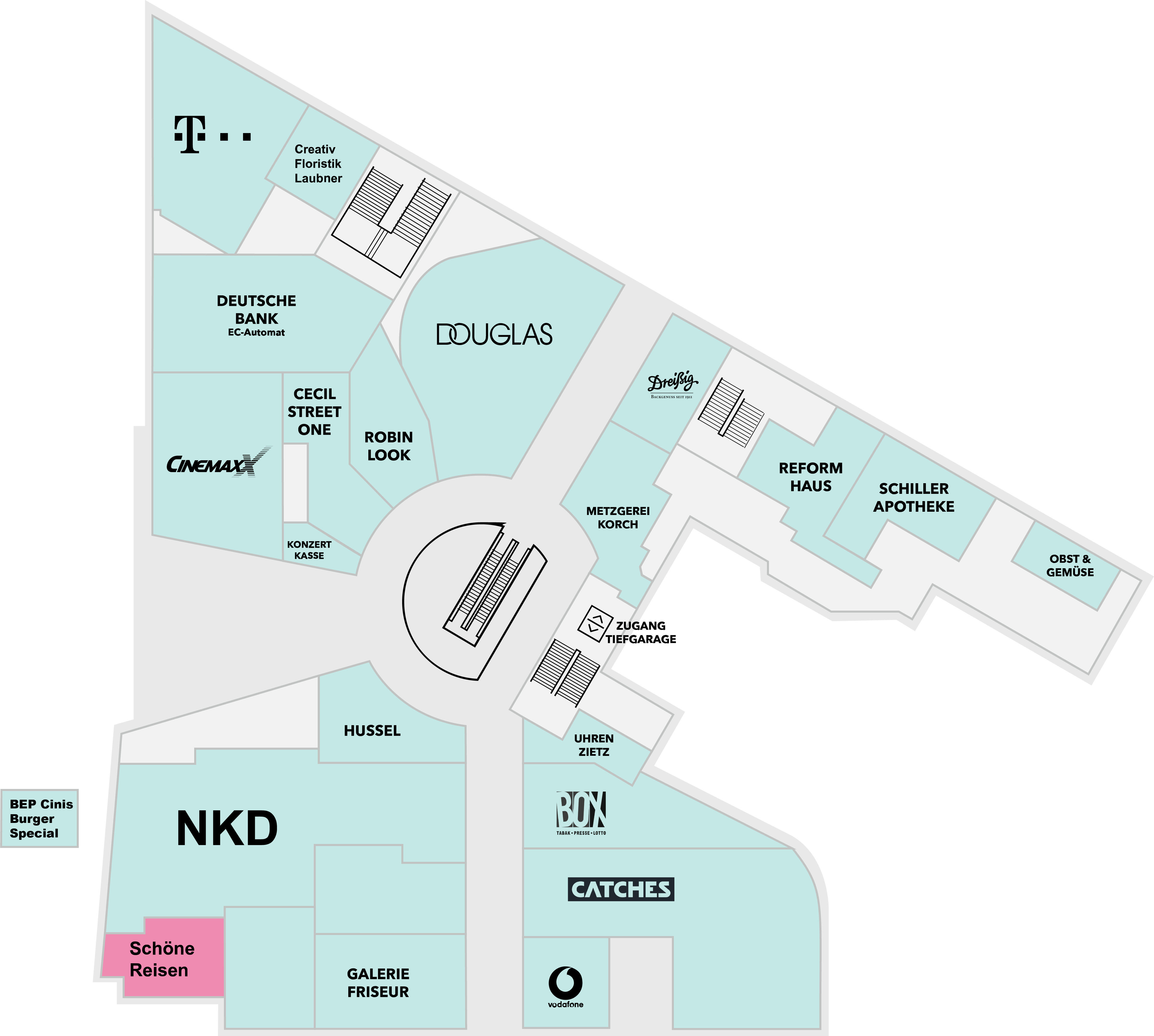 Schöne Reisen Schiller Galerie Dresden Centerplan